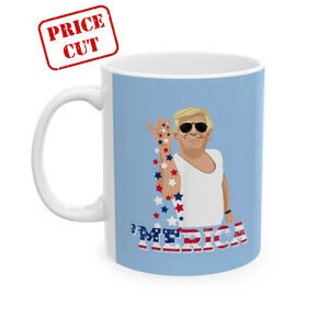 Seasoning 'MERICA - Ceramic Mug (Baby Blue, 11oz)